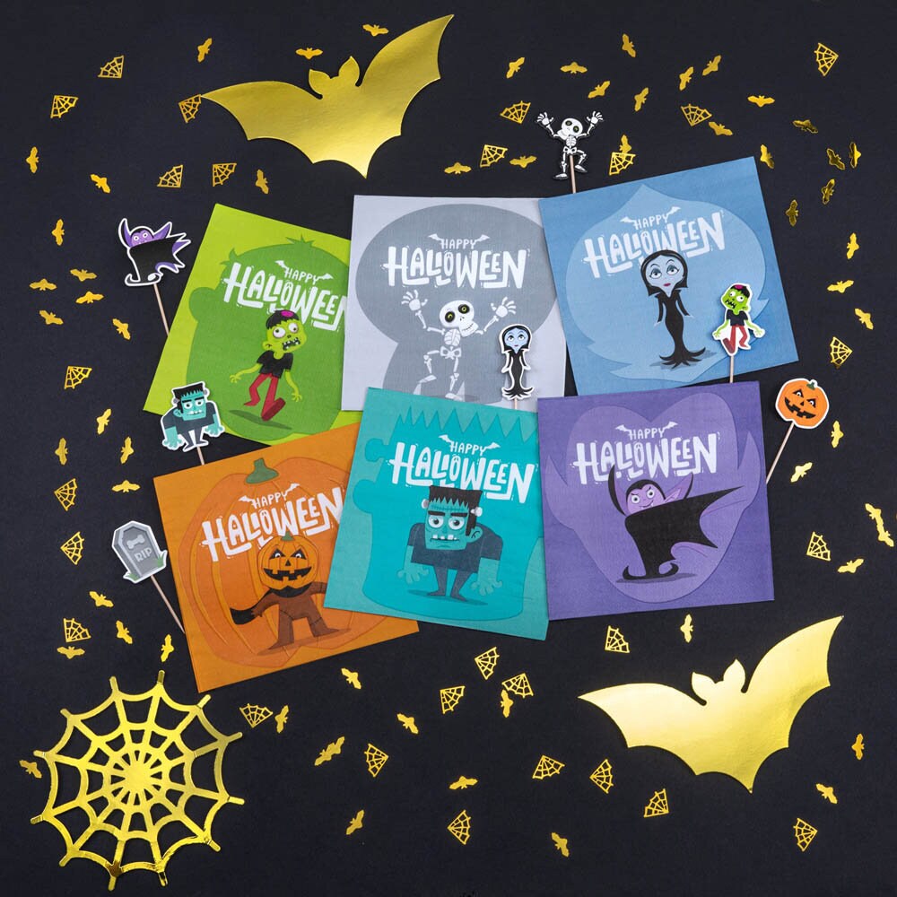 Halloween Monsters Servetter 12-pack