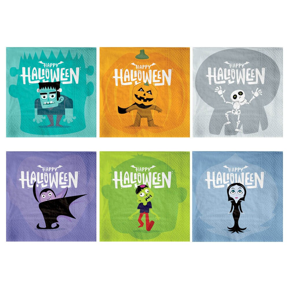 Halloween Monsters Servetter 12-pack