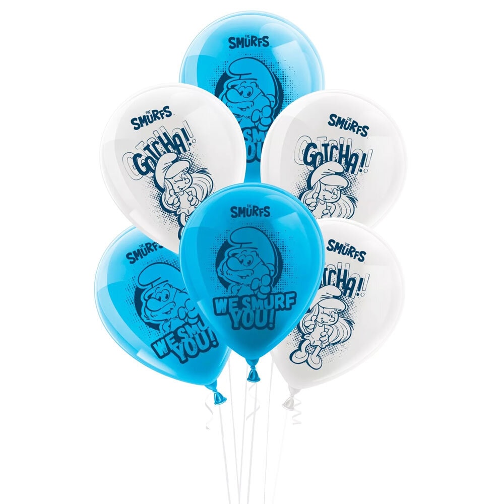 Smurfarna - Ballonger 10-pack