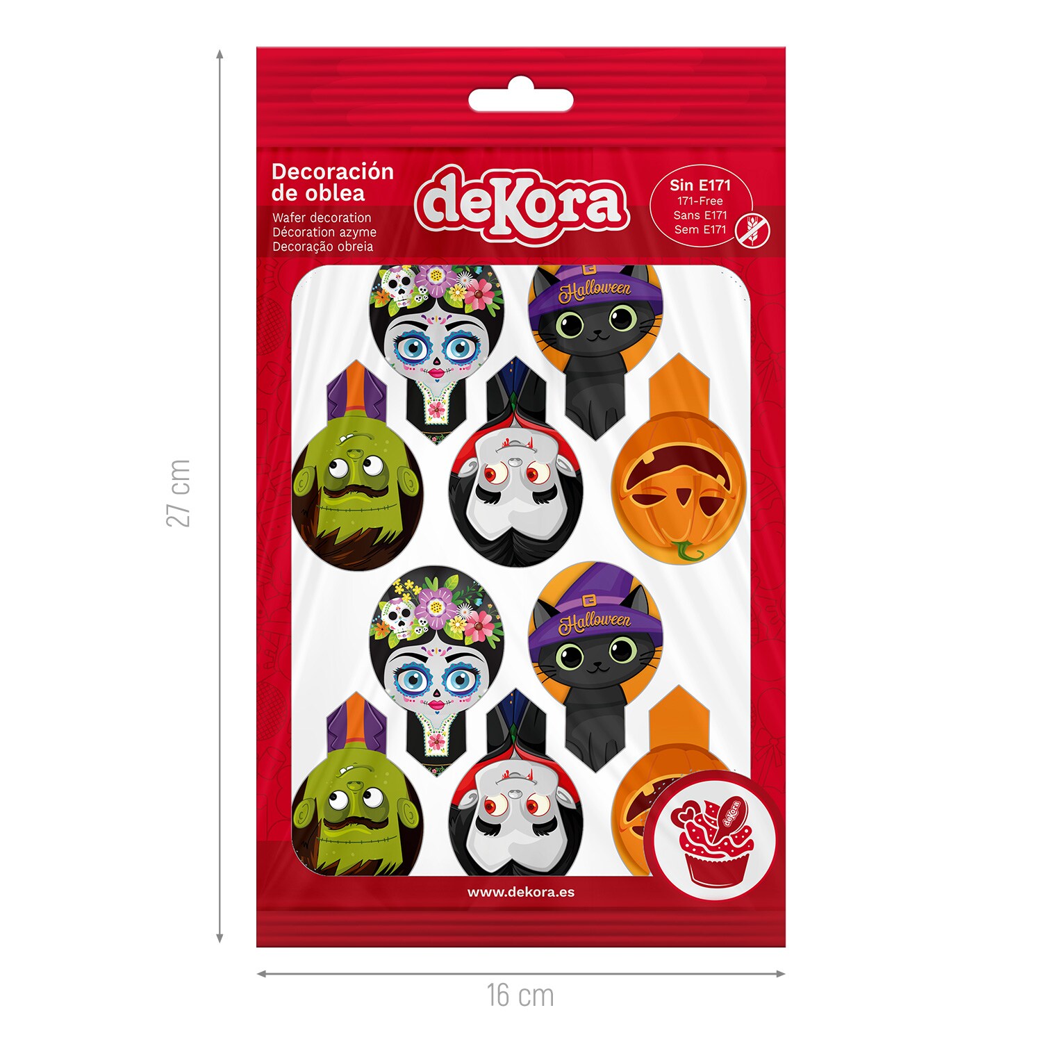 Halloween - Muffinsdekorationer Oblat 20-pack