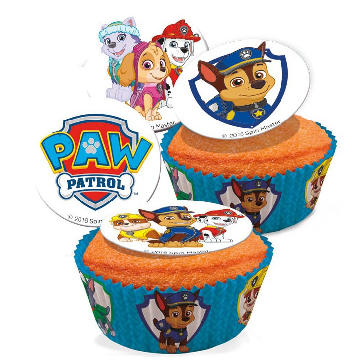 Paw Patrol - Muffinsbilder Sockerpasta 20-pack