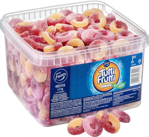 Tutti Frutti Ringar Storpack 1,7 kg
