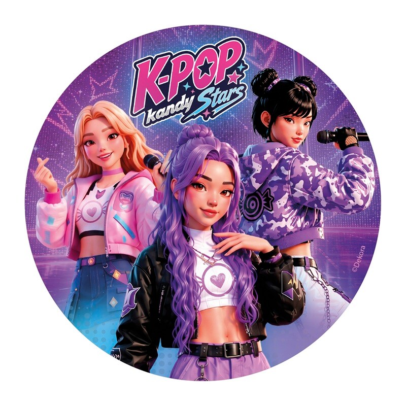K-Pop Tårtbild Oblat 20 cm