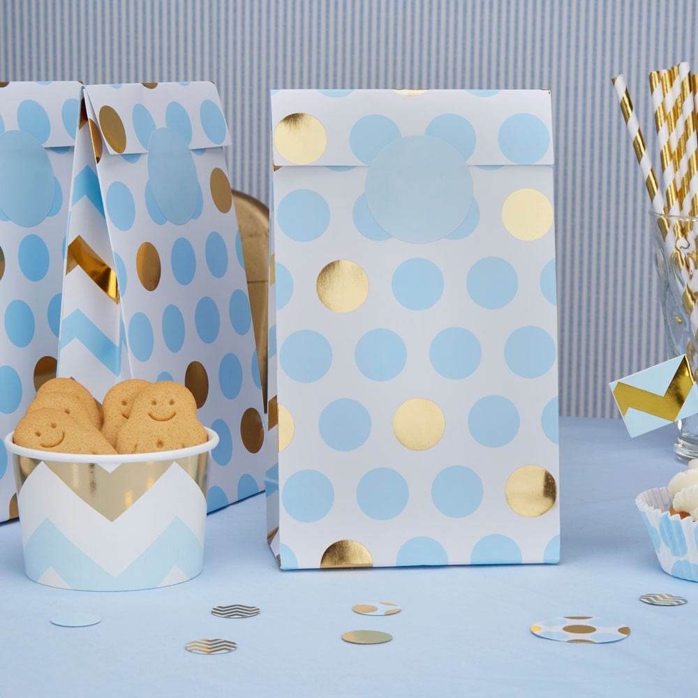 Baby Pattern Blå, Kalaspåsar 5 st