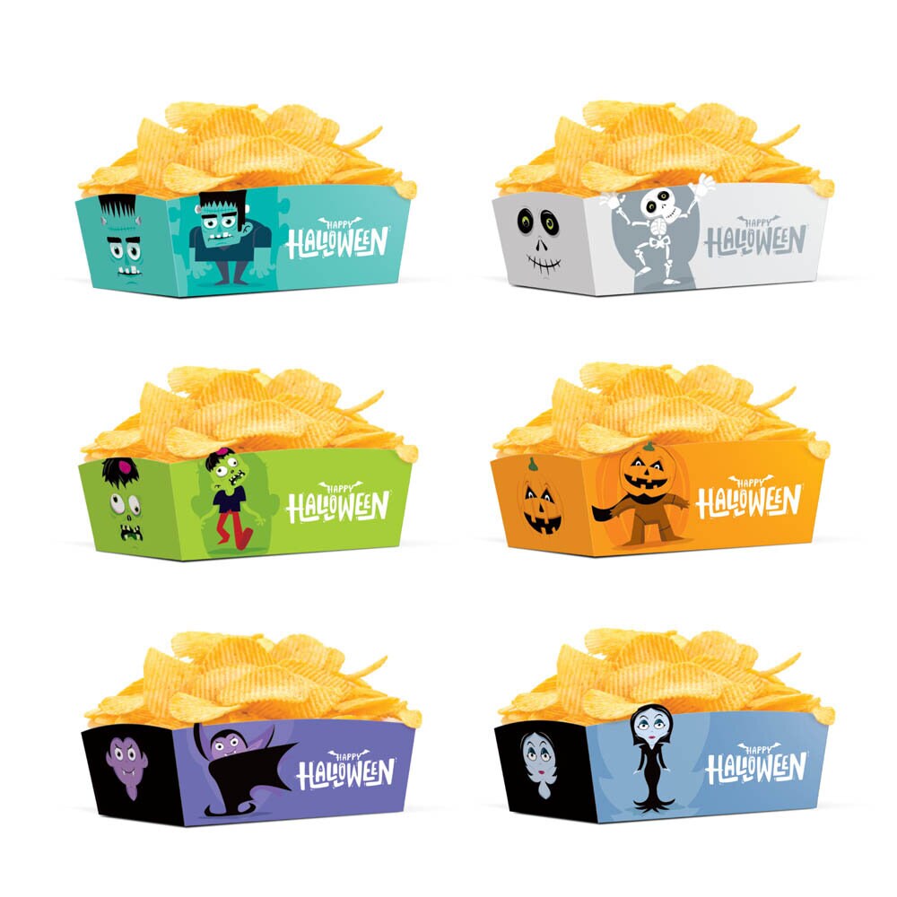 Halloween Monsters Snacksboxar 6-pack