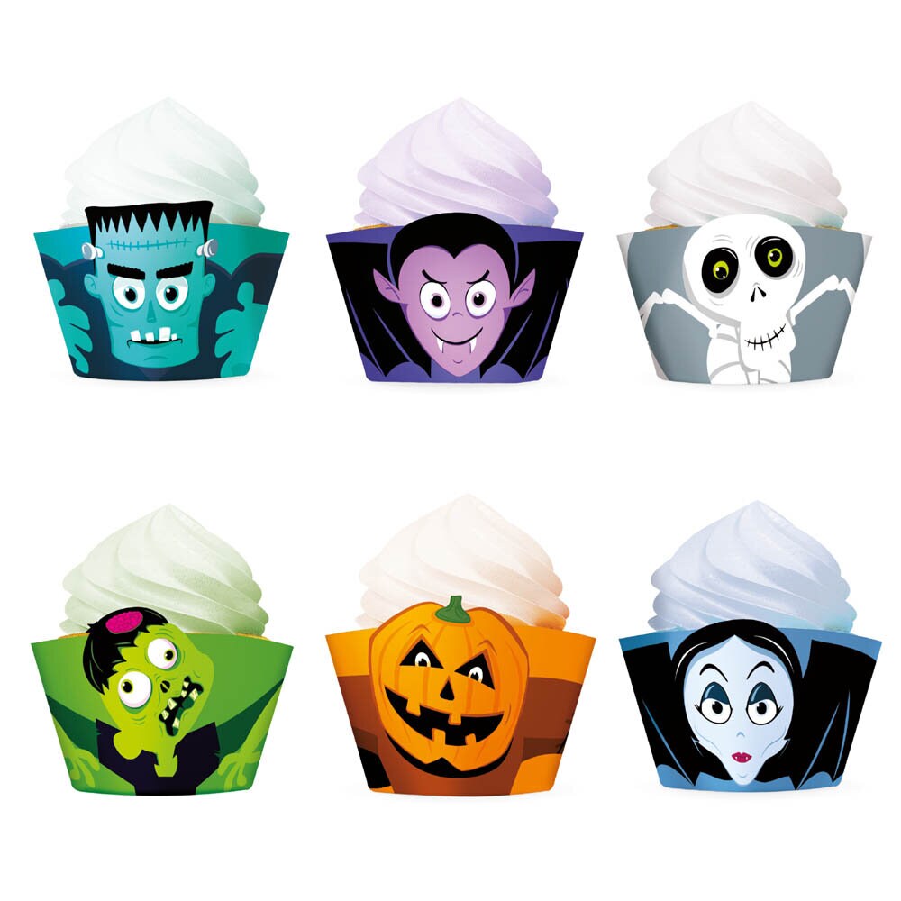 Halloween Monsters Muffinsomslag 6-pack