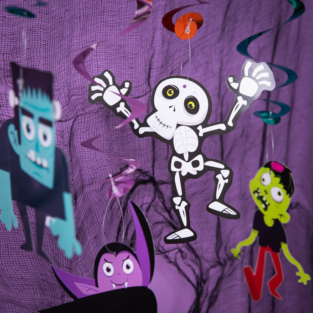 Halloween Monsters Swirls 6-pack