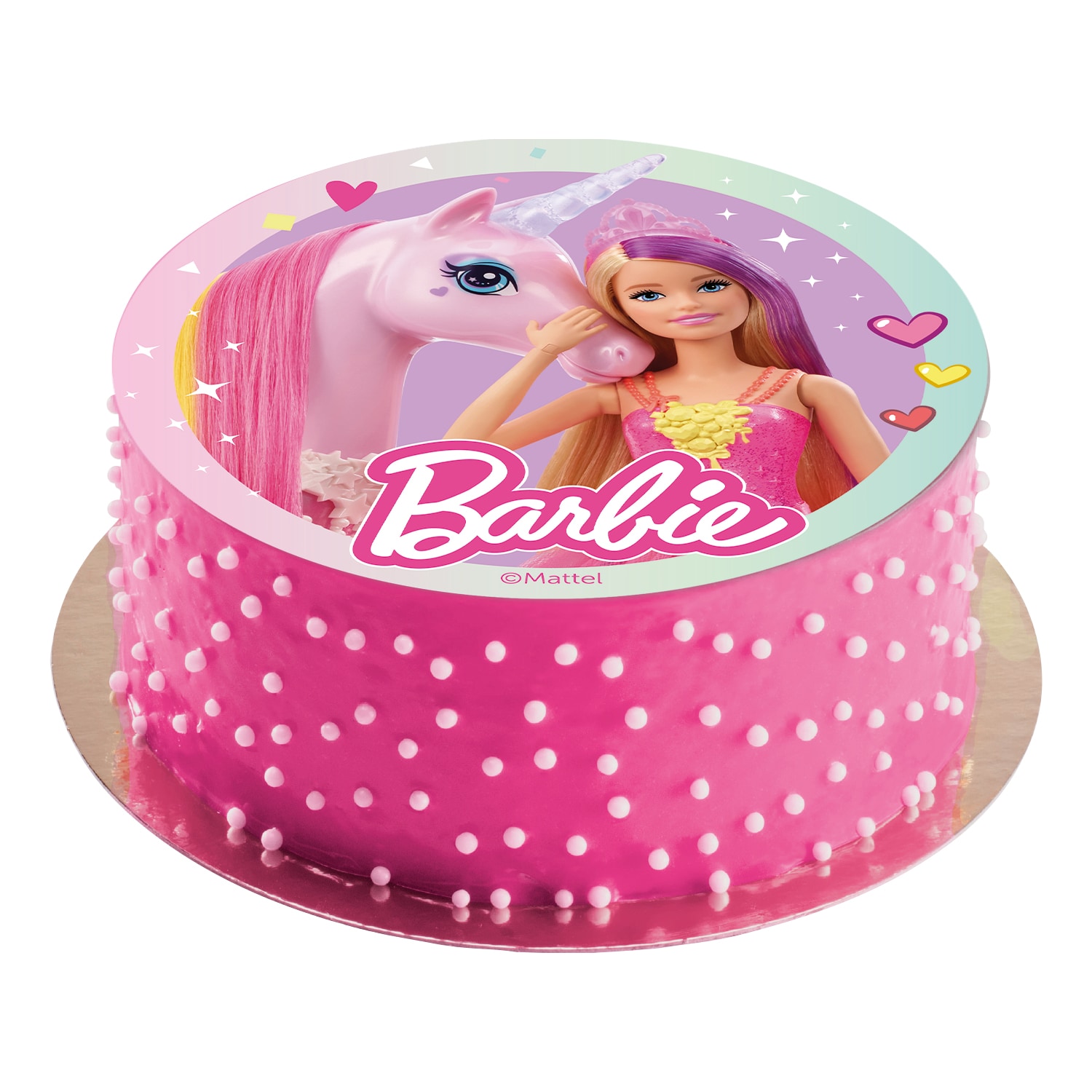 Tårtbild Barbie - Oblat 20 cm