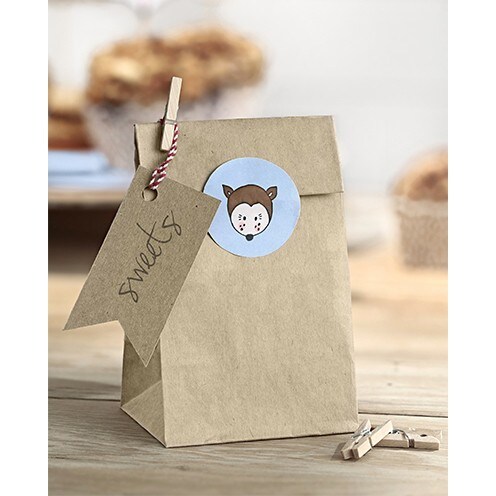 Presentpåsar Papper, Woodland 6 st