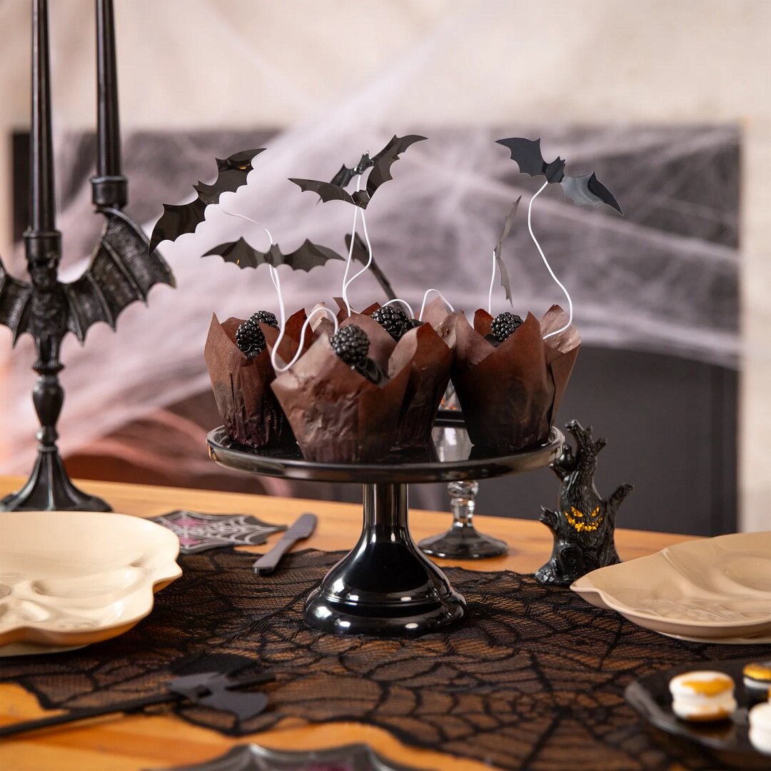 Cake Toppers Fladdermöss 6-pack