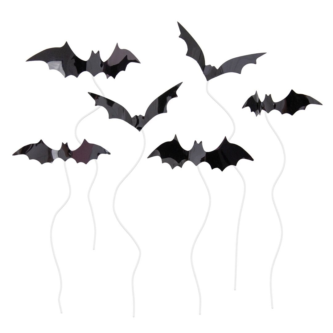 Cake Toppers Fladdermöss 6-pack