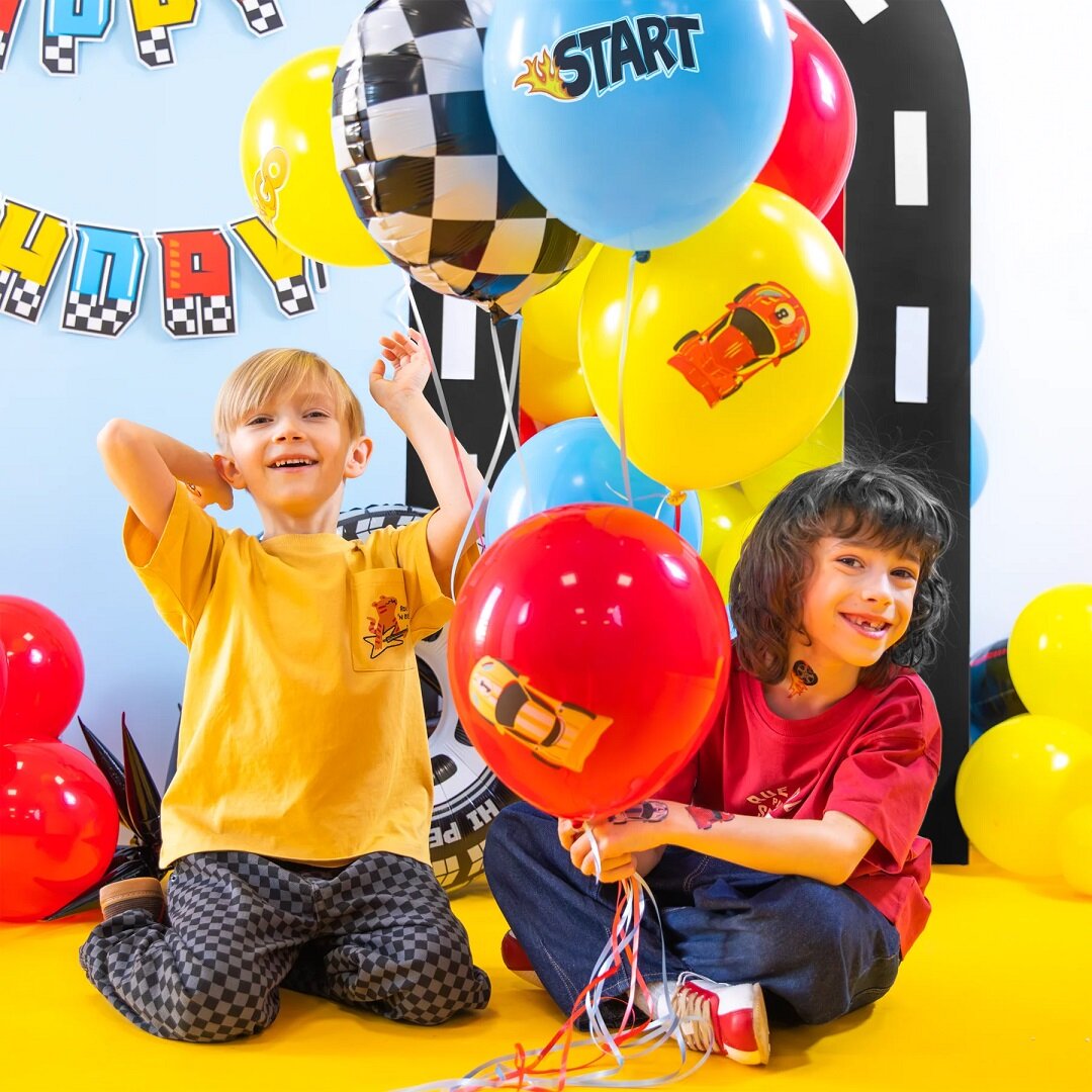 Racing Car Ballongmix 7-pack