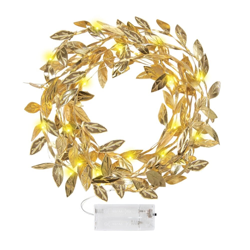 LED-ljusslinga Gyllene Löv 3 meter