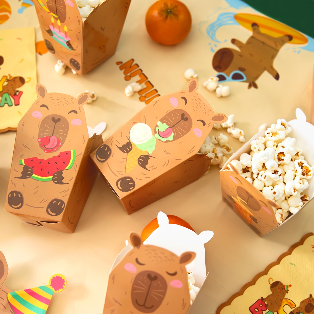 Capybara Popcornboxar 6-pack