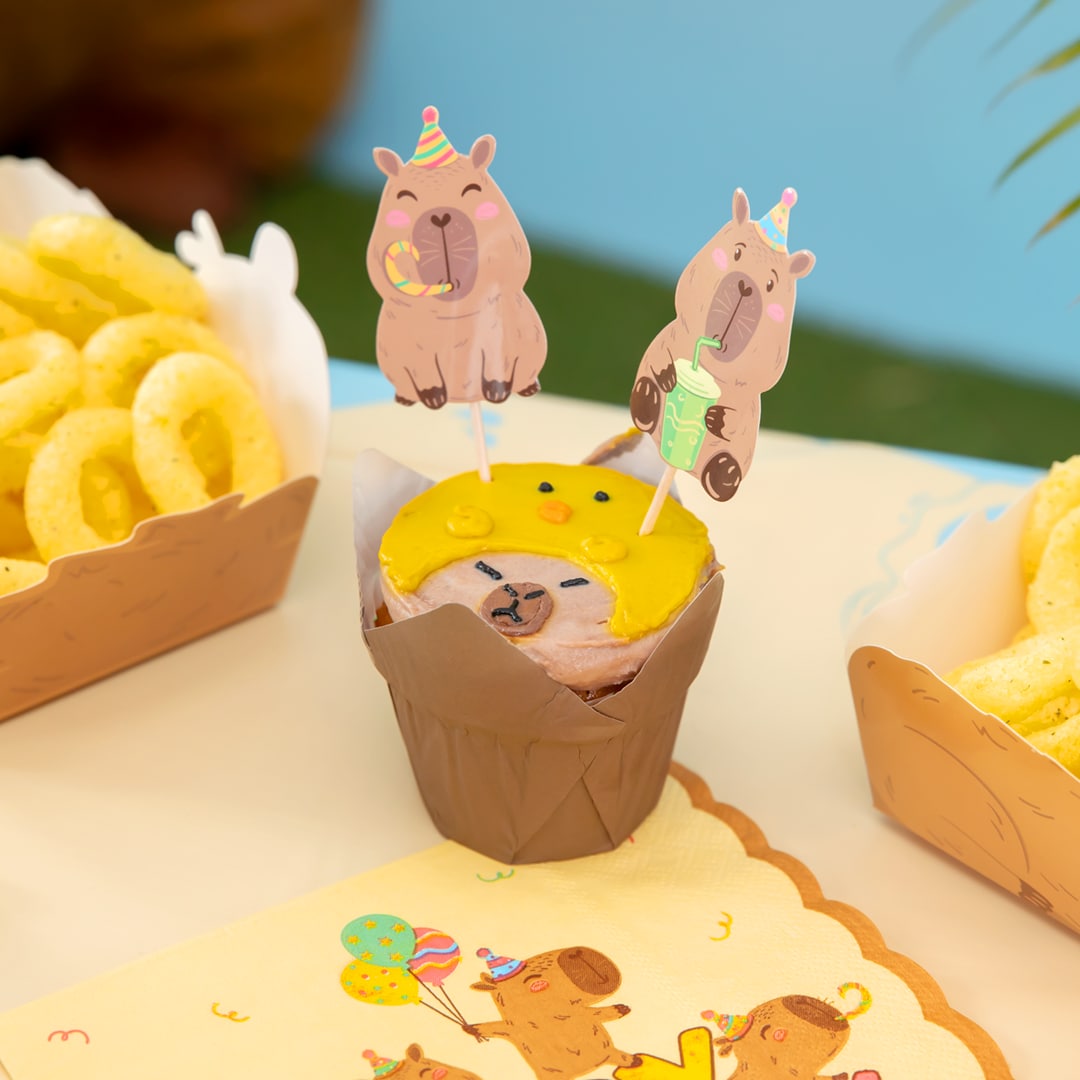 Capybara Cake Toppers 9-pack