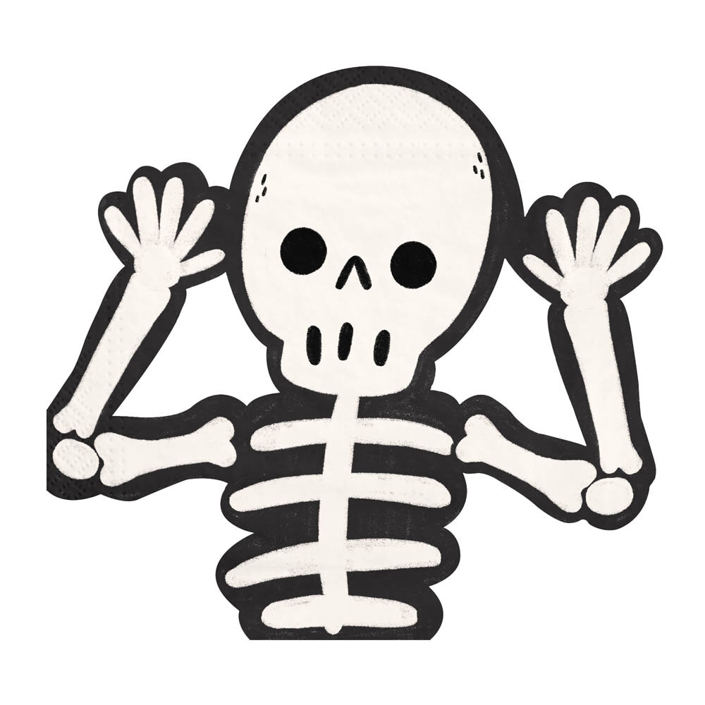 Spooky Friends Servetter Skelett 12-pack