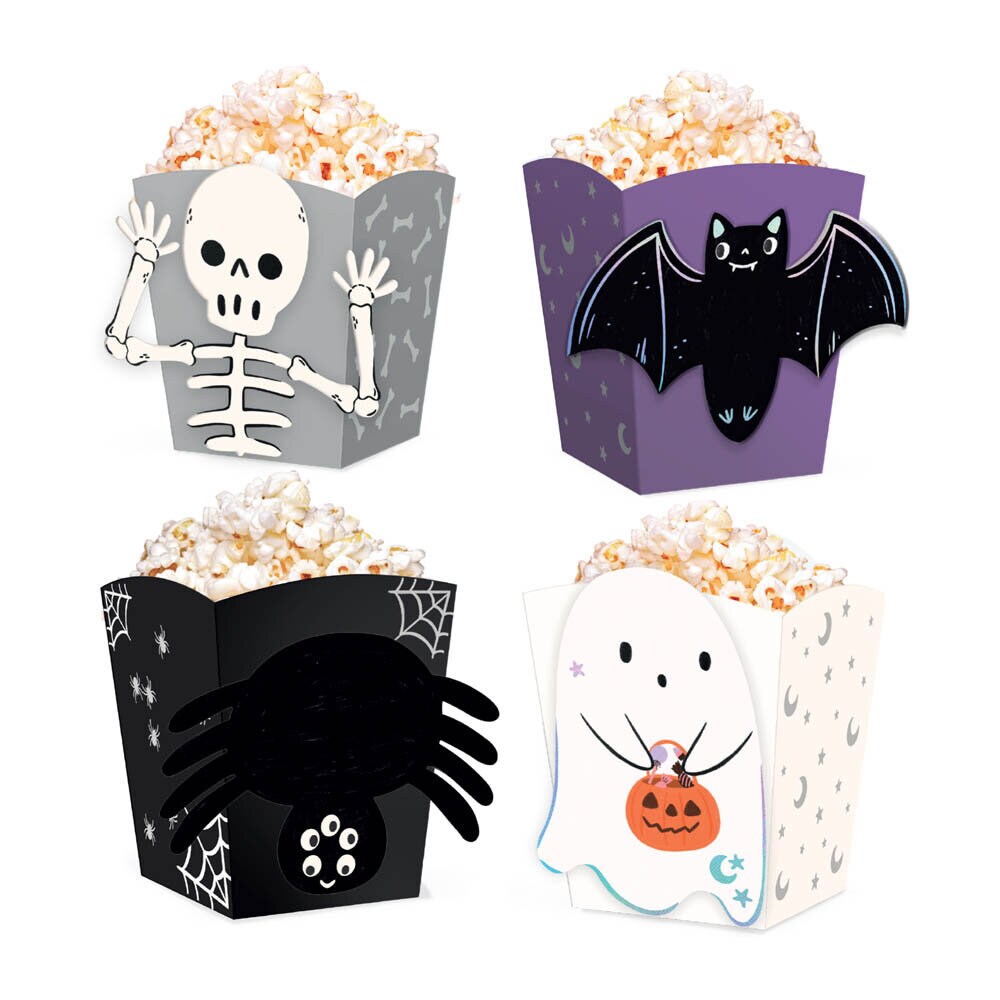 Spooky Friends Popcornboxar 4-pack