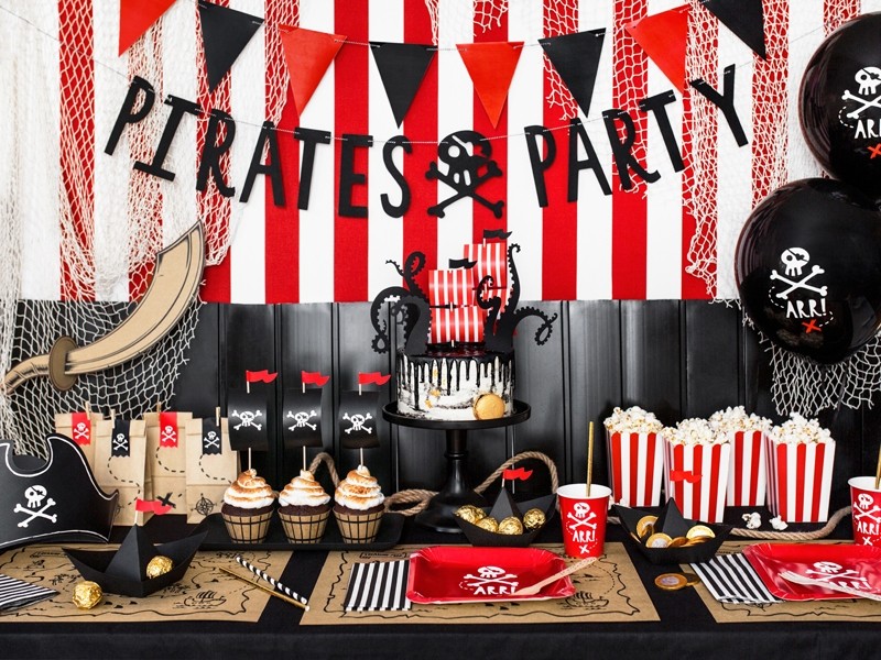 Pirates Party - Kalaspåsar i papper 6-pack