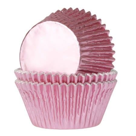 Muffinsformar Mini - Metallic Ljusrosa 36-pack