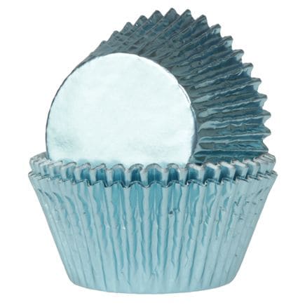 Muffinsformar Mini - Metallic Ljusblå 36-pack
