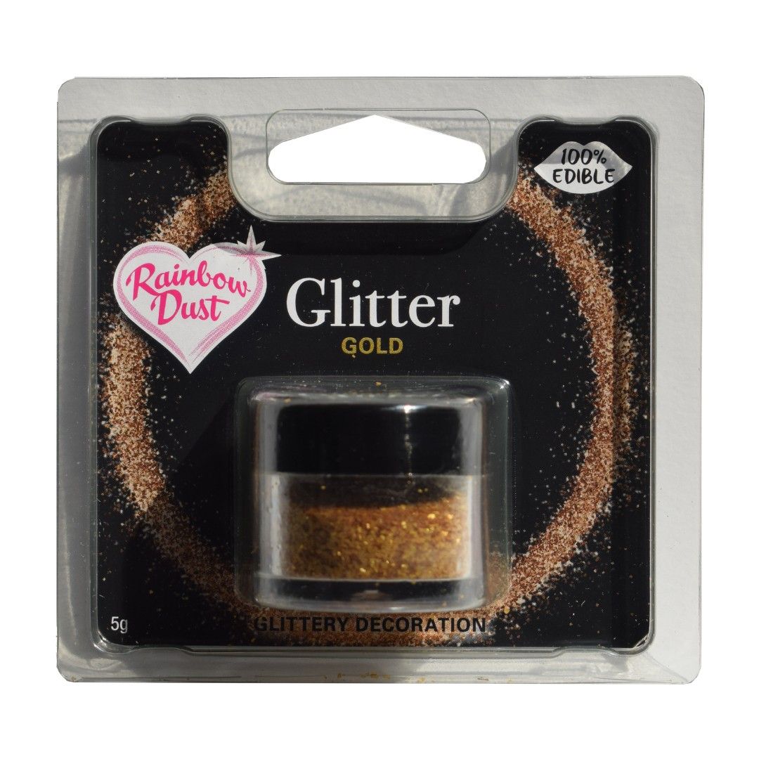 Rainbow Dust - Ätbart glitter guld