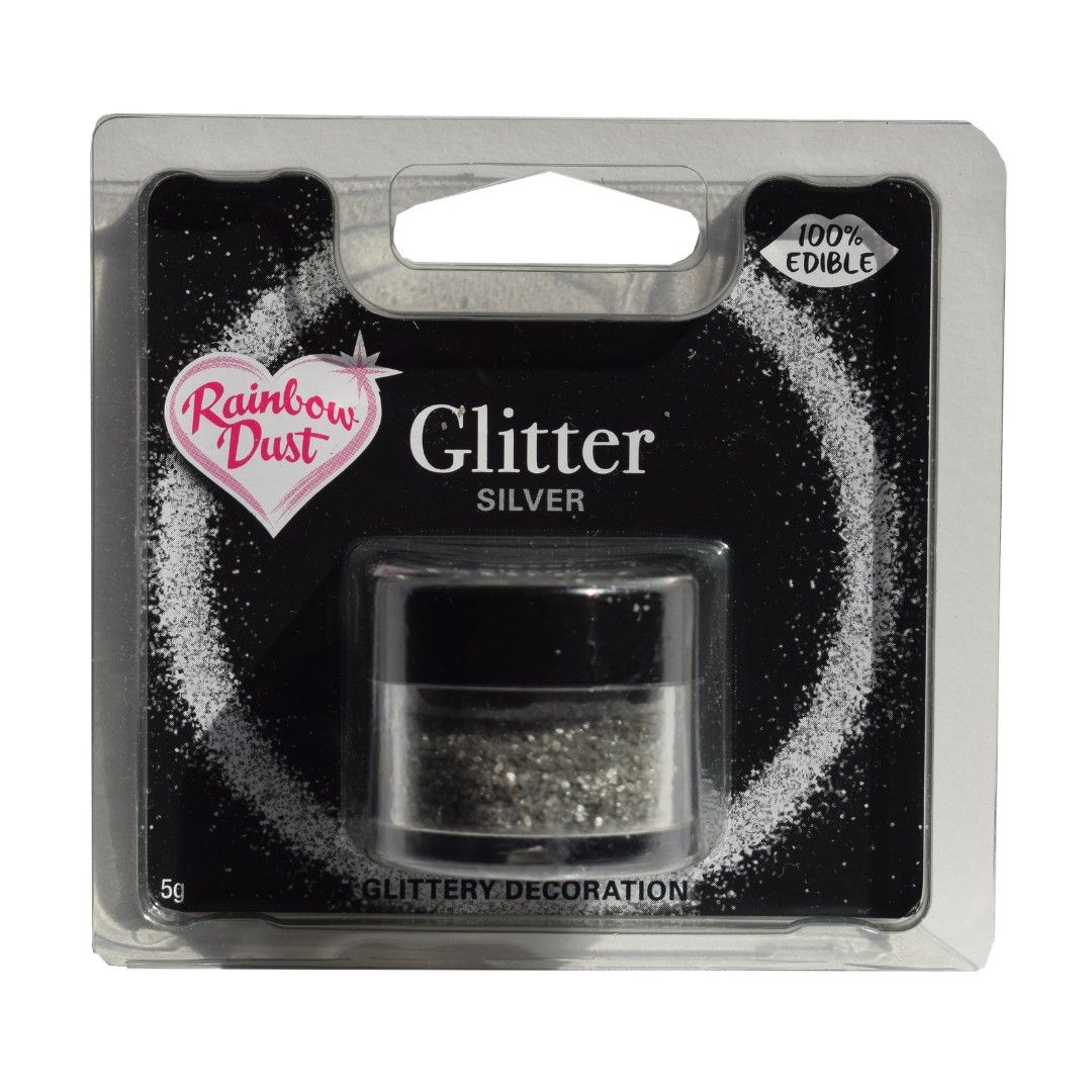 Rainbow Dust - Ätbart glitter silver