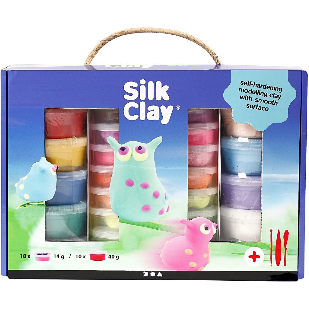 Silk Clay® presentask mixade färger