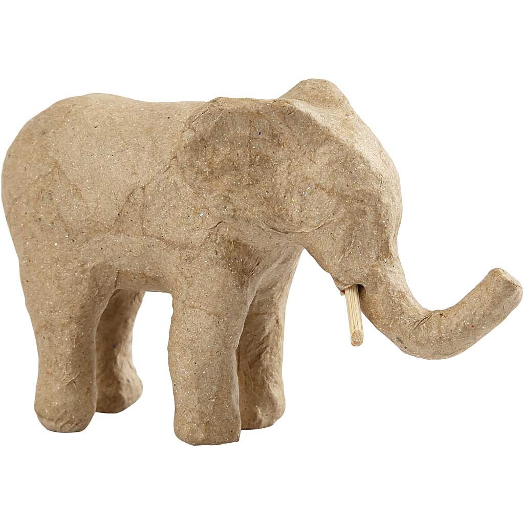 Pyssel - Pappersfigur Elefant 13 cm