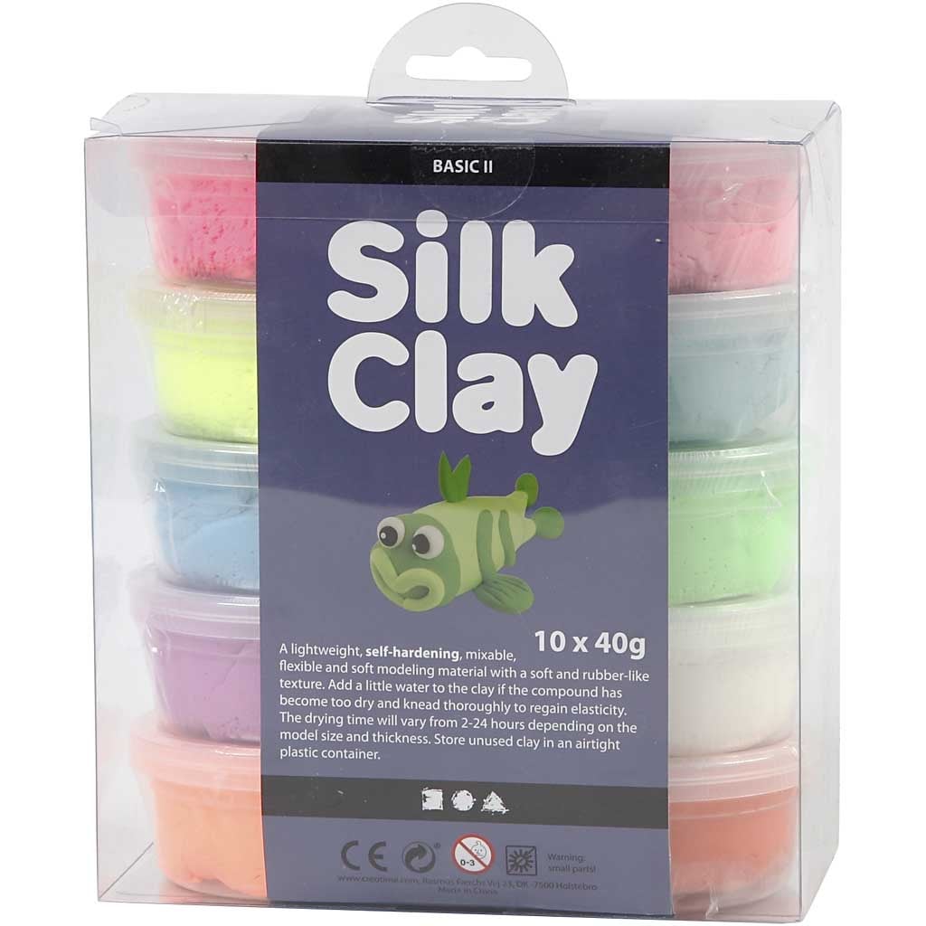 Silk Clay® - mixade färger 10 st