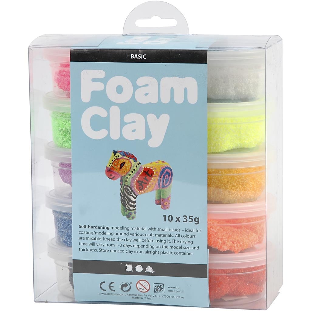 Foam Clay® - mixade färger 10 st