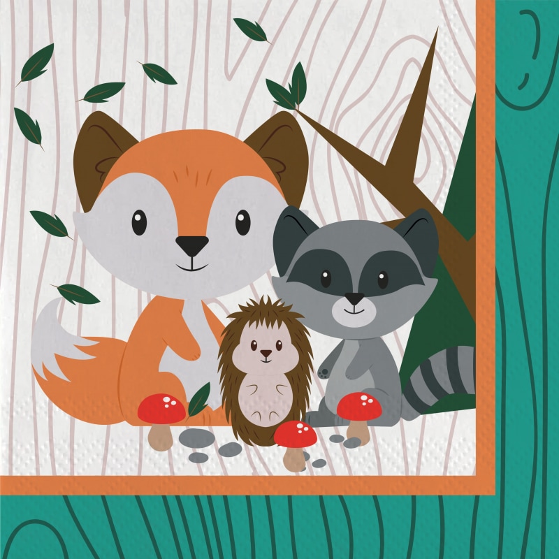 Woodland Animals - Servetter 20-pack
