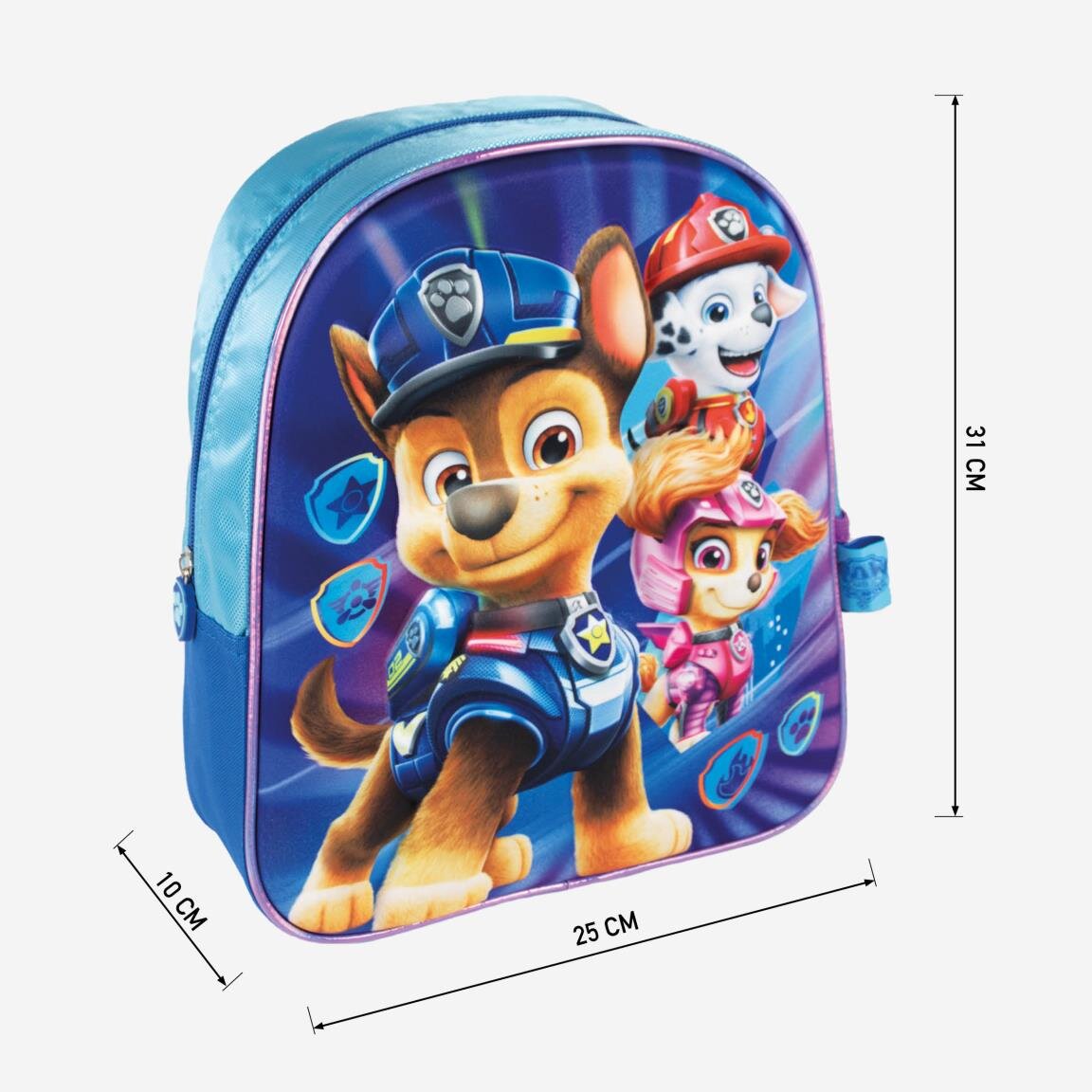 Ryggsäck Paw Patrol Mighty Pups Barnstorlek 3D