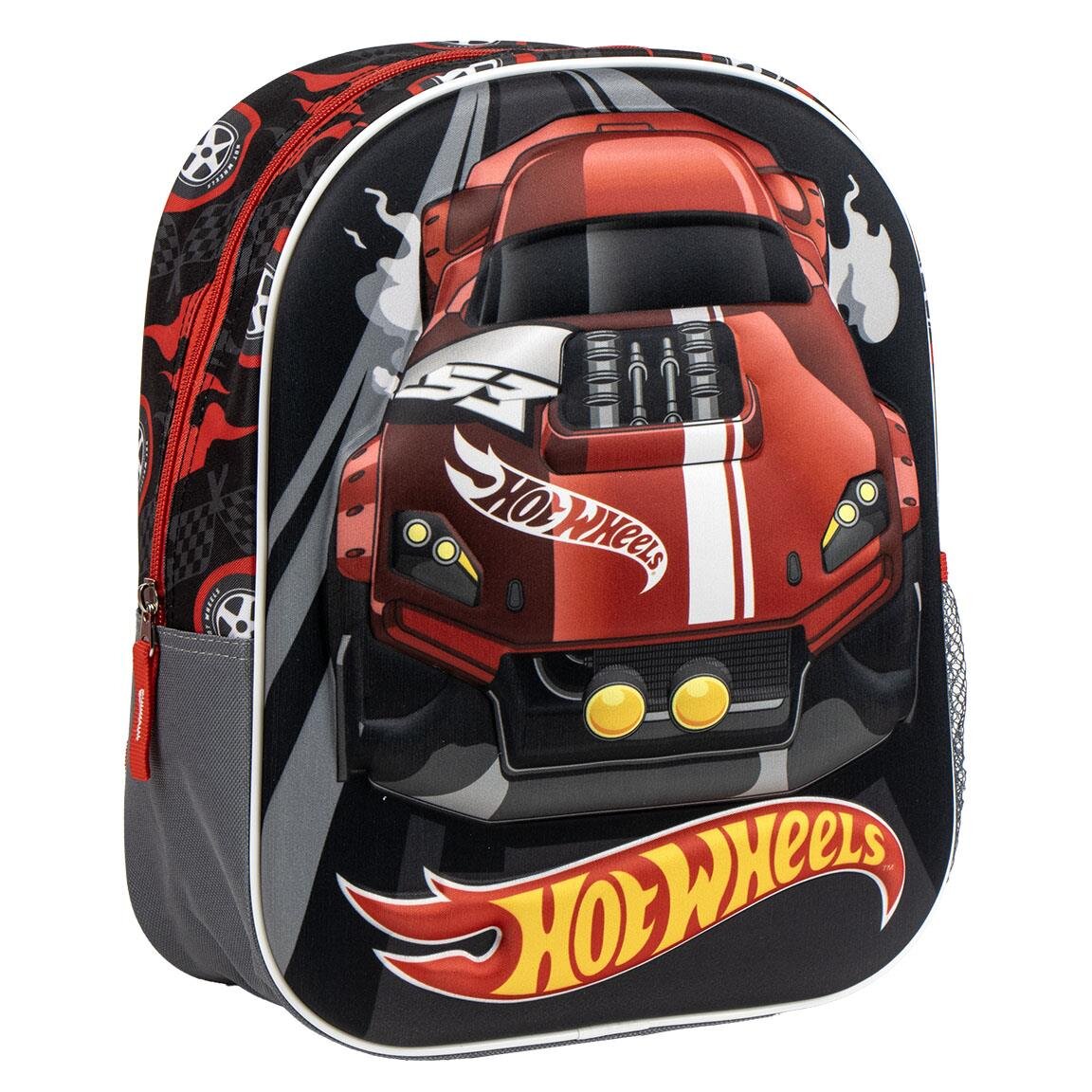 Hot Wheels - Barnryggsäck med 3D-effekt