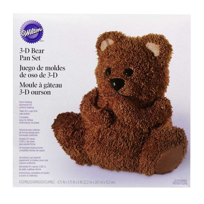 Wilton - 3D Bakform Teddybjörn 26 x 23 cm