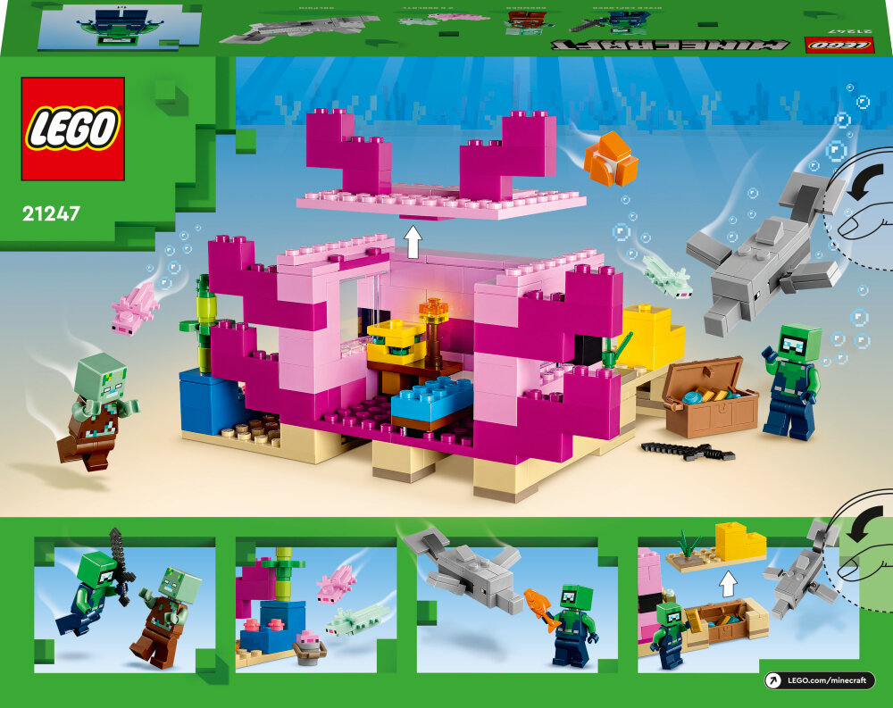 LEGO Minecraft - Axolotlhuset 7+