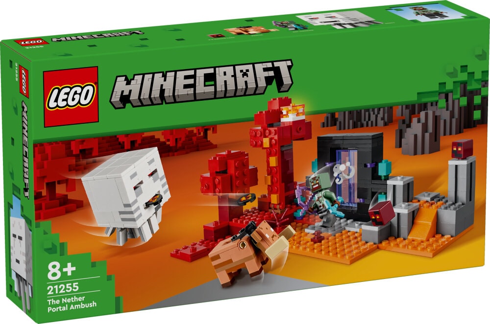 LEGO Minecraft - Attack vid Nether-portalen 8+