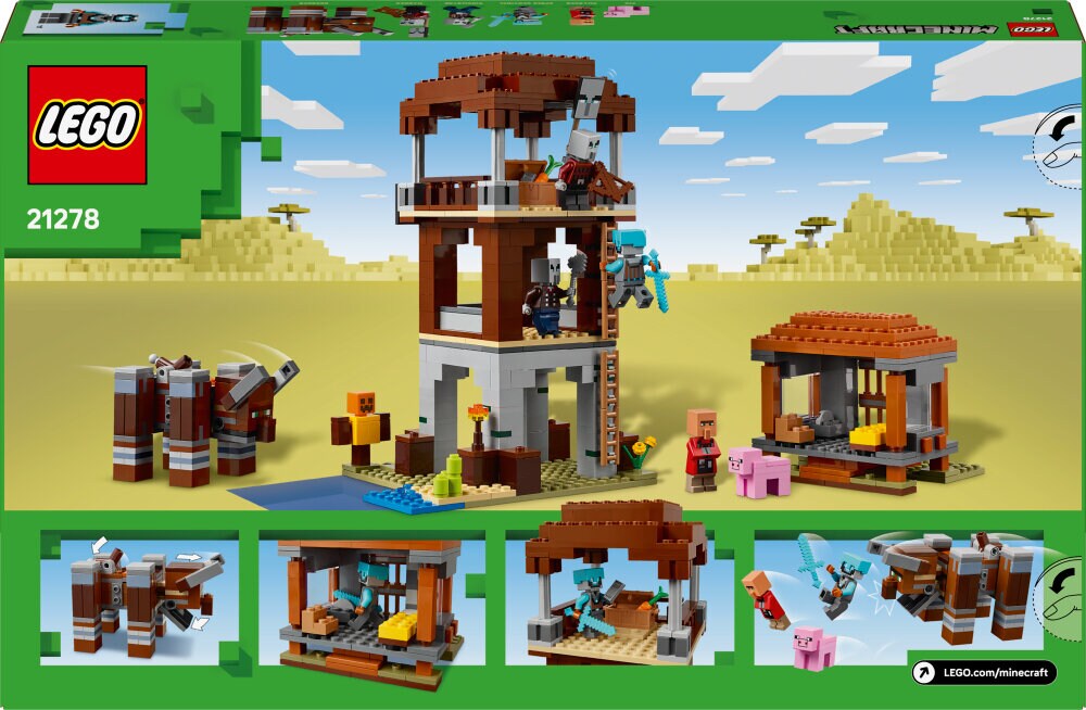 LEGO Minecraft - Plundrarvakttorn och vilddjur 9+
