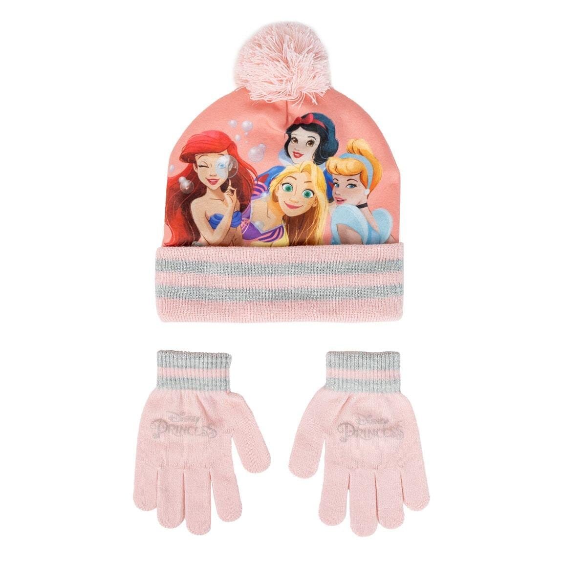 Disney Prinsessor - Mössa och vantar