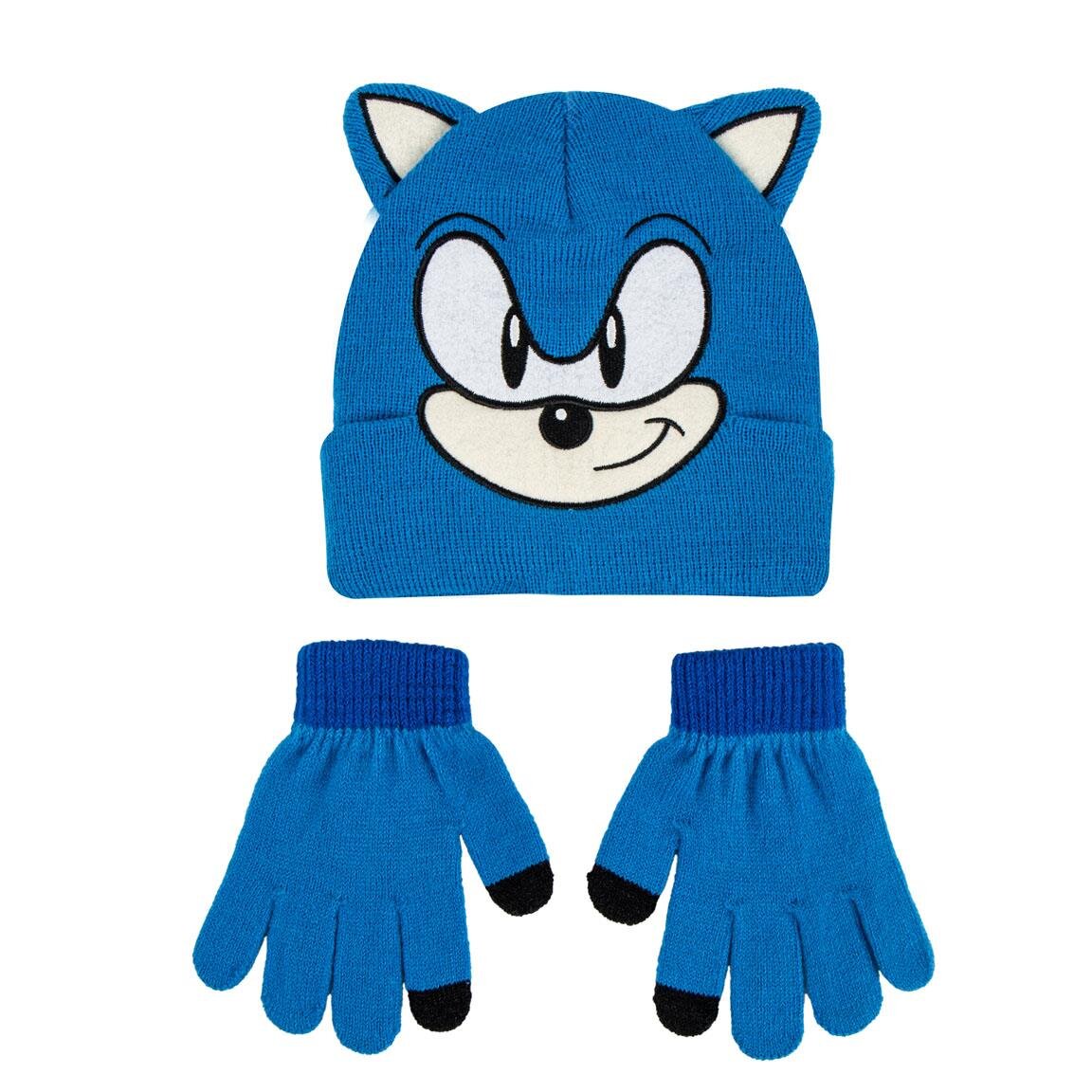 Sonic - Mössa och vantar