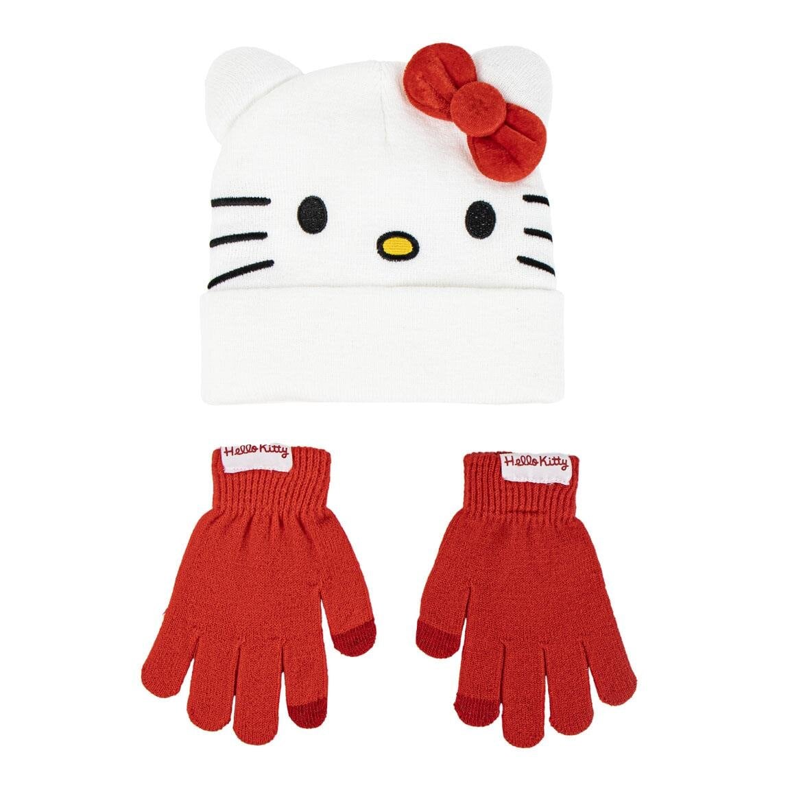 Hello Kitty - Mössa och vantar