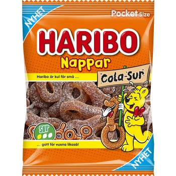 Haribo Nappar Cola Sur 70 gram