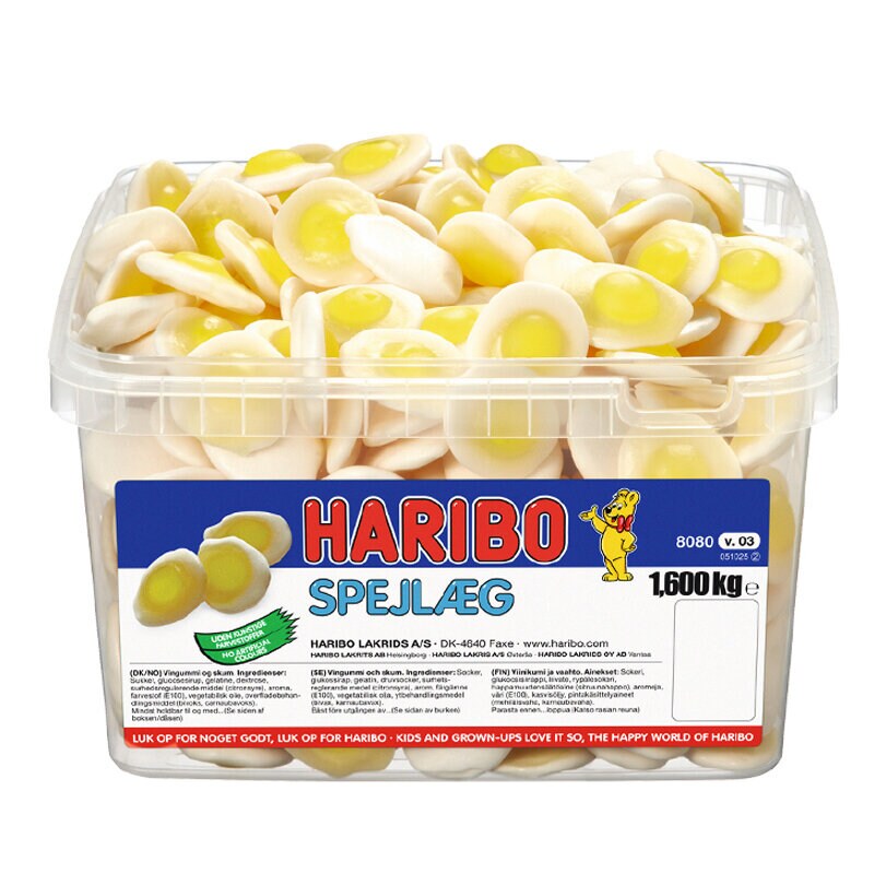 Haribo Stekta Ägg Vingummi 1,6 kilo