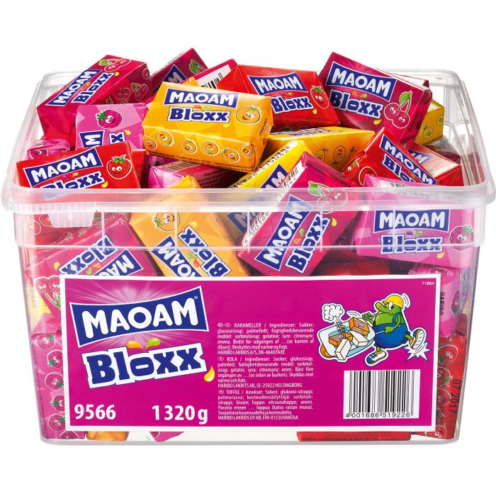 Maoam Bloxx Fruktkola Storpack 1,32 kg