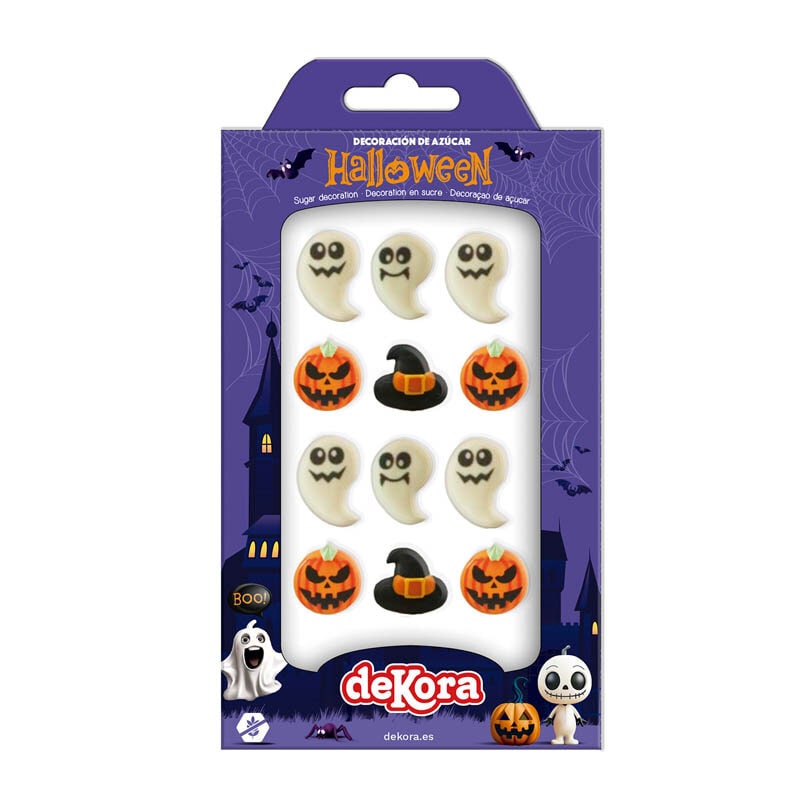 Sockerdekorationer Halloween 12-pack
