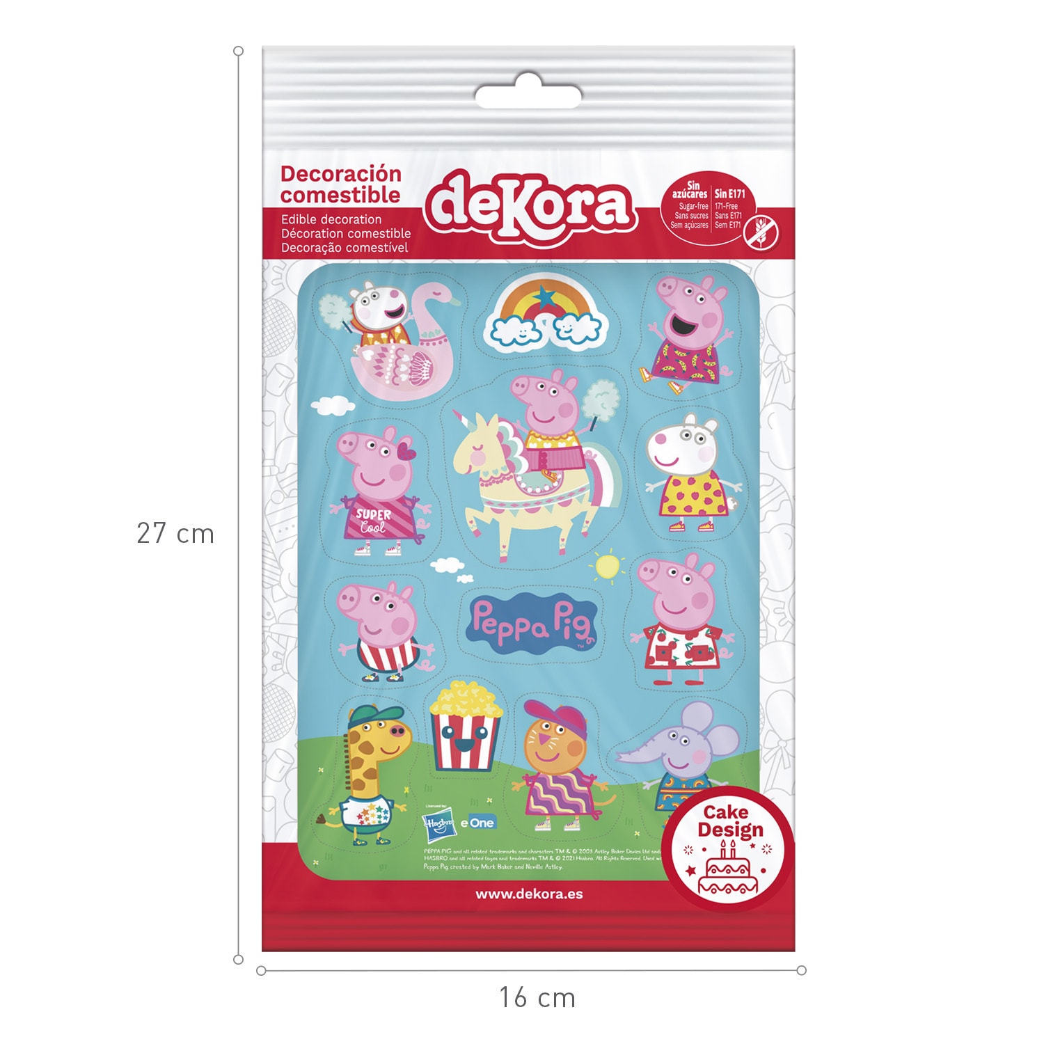 Peppa Pig, Sockerdekorationer 13-pack