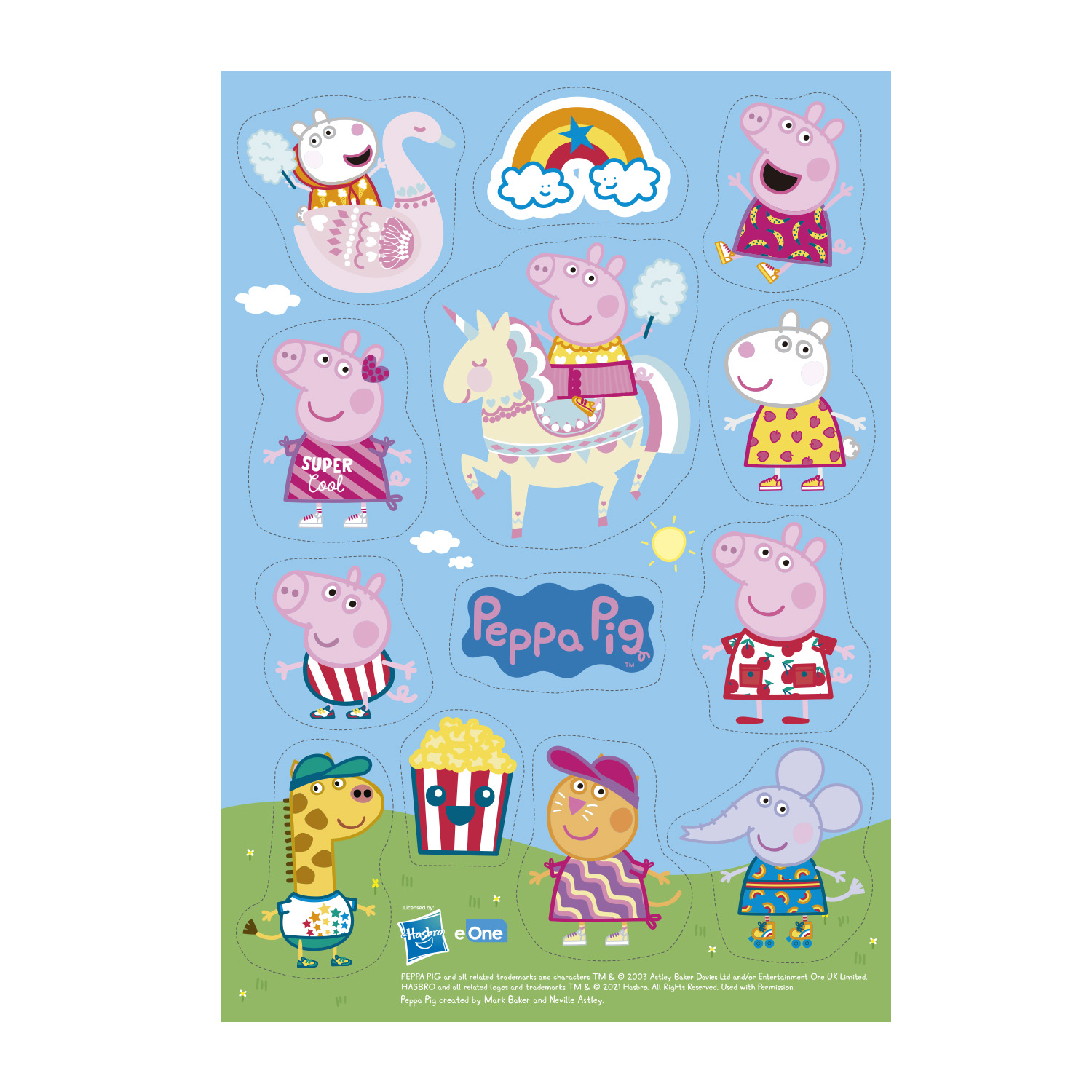 Peppa Pig, Sockerdekorationer 13-pack