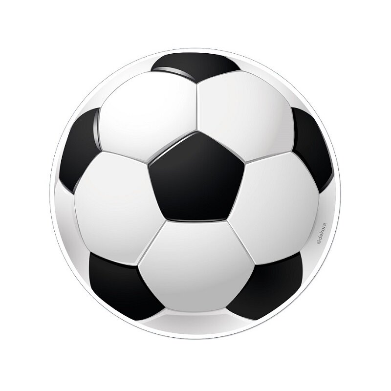Tårtbild Fotboll - Sockerpasta 15,5 cm