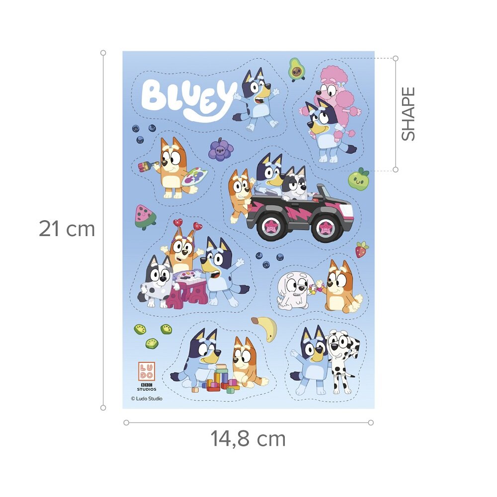 Bluey Sockerdekorationer 8-pack
