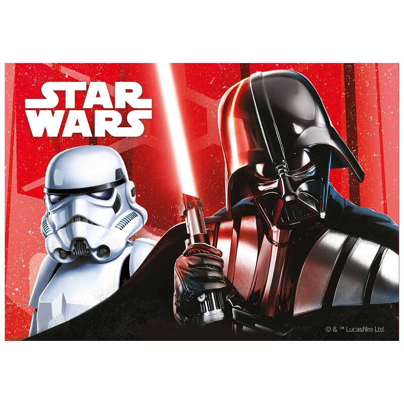 Tårtbild Star Wars - Sockerpasta 15 x 21 cm
