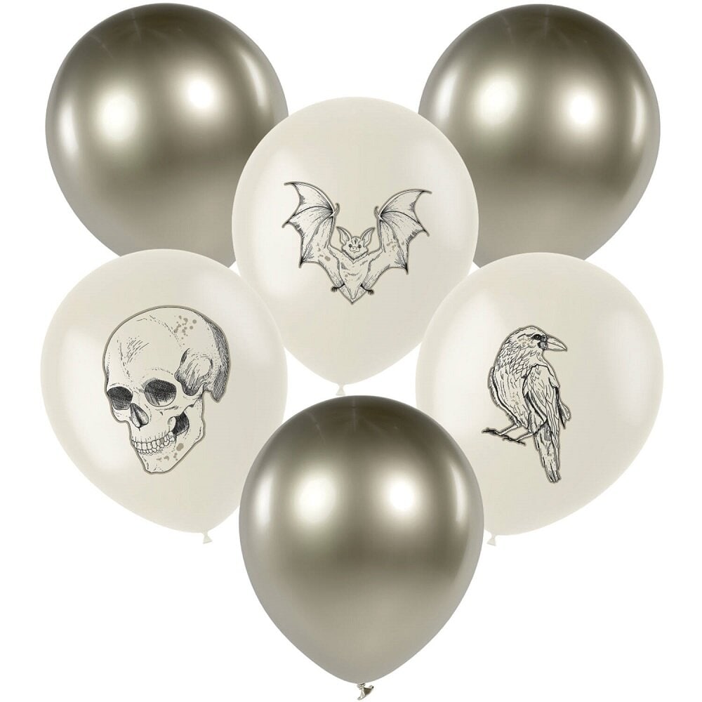 Halloweenballonger Creepy Curiosities 6-pack
